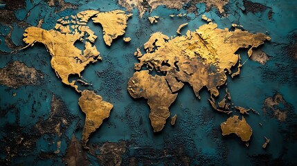 A global map highlighting regions where industrial waste disposal has led to severe environmental degradation. 