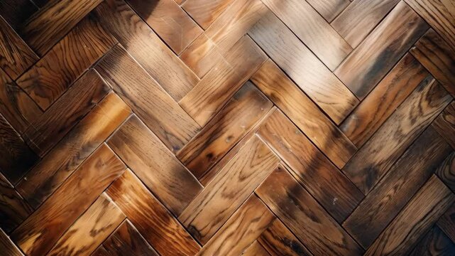 Wooden brown parquet floor background 