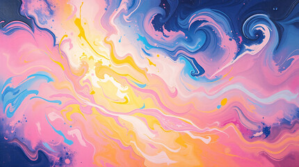 Fototapeta premium A vibrant gradient noise background with dynamic, swirling colors blending seamlessly to create a captivating abstract texture