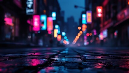 Fototapeta premium Gritty grunge, night photography, product spotlight.