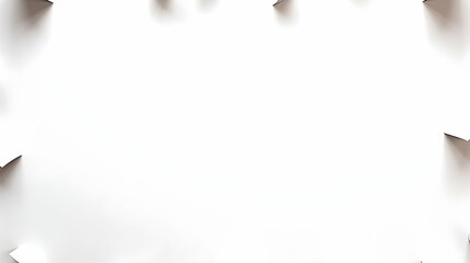 A blank white canvas framed by subtle shadows, inviting creativity and expression.