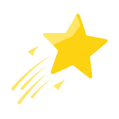 Obraz premium Stylized Yellow Star Graphic