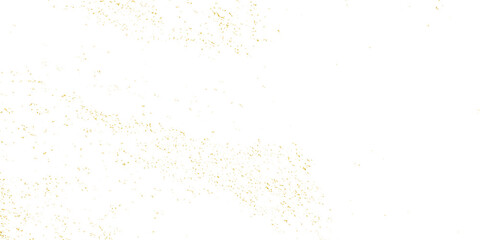 Abstract luxury golden confetti glitter and zigzag ribbon falling down on transparent background. Holyday, festive and celebration background.	

