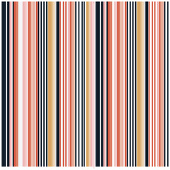 Vertical stripes in varying shades of pink, beige, and black on a fabric texture, Striped wallpaper featuring alternating black, white, and pink stripes in a modern design.