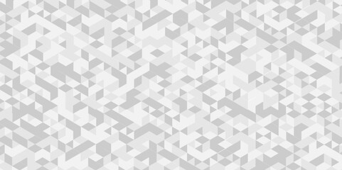 Vector geometric seamless white, gray cube square low polygon texture wallpaper. abstract surface creative diamond pattern corporate. Black and gray polygon Mosaic triangle overlap texture background.