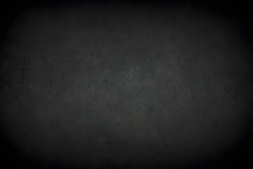 Dark grunge concrete wall background texture with vignette
