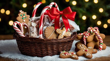 christmas gingerbread cookies and chocolate