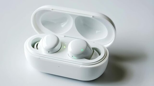 White wireless in case on white background