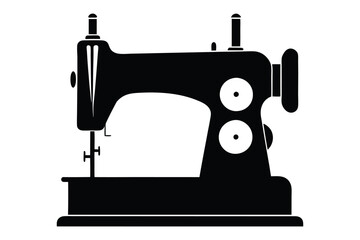 sewing machine isolated on white