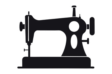 sewing machine clip art vector illustration