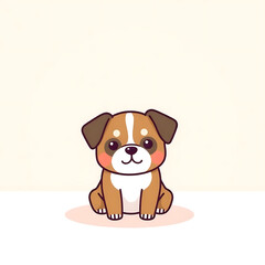 Fototapeta premium dog with bone