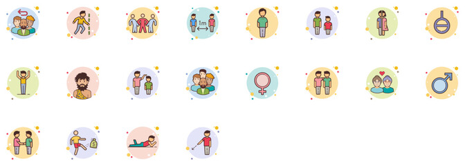Set of People icons