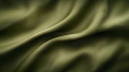 Obraz premium A close up shot of a green fabric with folds