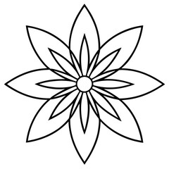 Mandala Canna Flower Art Vector