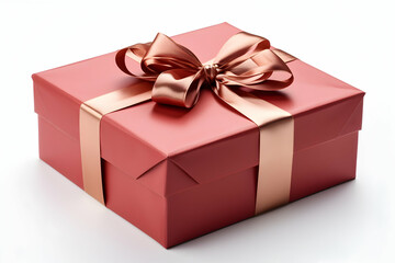 A beautifully wrapped gift box with a ribbon, perfect for celebrations and special occasions.