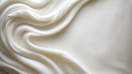 Obraz premium A close up shot of a white fabric with folds