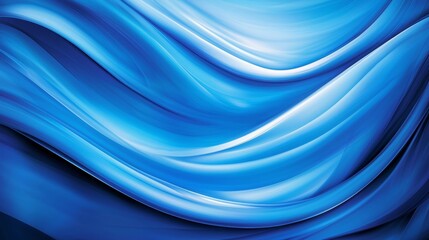 A blue abstract background with wavy lines
