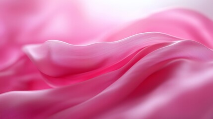 Obraz premium A close up of a pink fabric with a white background