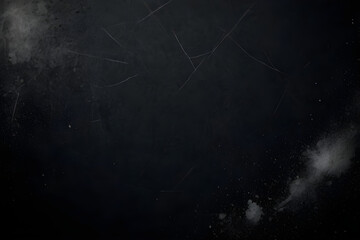 Dark grunge background showing dust and scratches texture with vignette