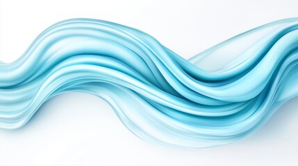 A blue wave on a white background