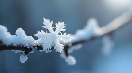 Obraz premium Close-up of a snowflake