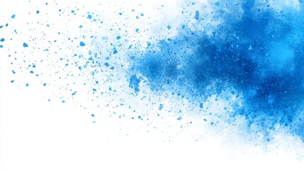 Obraz premium a blue watercolor background with a white background