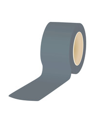 Grey  roll tape. vector illustration