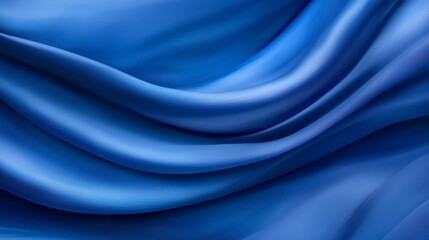 Obraz premium A close up of a blue fabric with folds