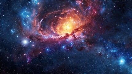 Cosmic Nebula: A Celestial Tapestry of Stars and Gas