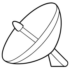 Satellite Dish Vector Icon Design