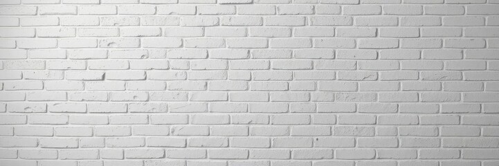 Fototapeta premium Textured white brick wall background, grunge aesthetic, wall, clean,white brick wall
