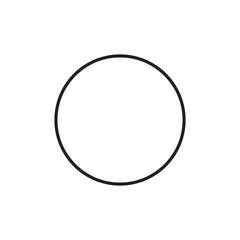 Circle icon. Ellipse icon sign symbol.