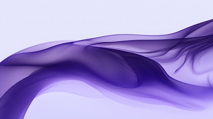 Abstract flowing purple waves on a soft background, creating a serene visual effect.