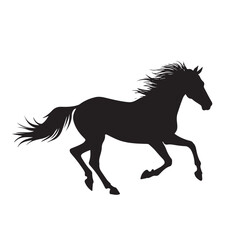 horse silhouette vector