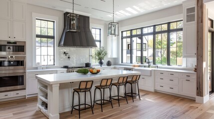 Fototapeta premium Kitchen decor emphasizing simplicity