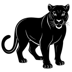 panther silhouette vector illustrator