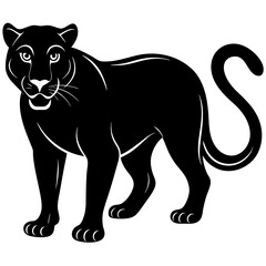 panther silhouette vector illustrator 