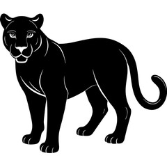 panther silhouette vector illustrator 