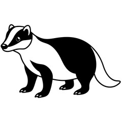 badger line art vector