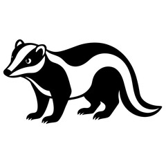 badger line art vector