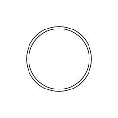Circle icon. Ellipse icon sign symbol.