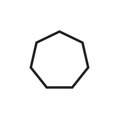 octagon shapes icon, eps10