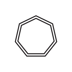 A simple hexagon shape icon, often used in geometry, design, or mathematical visuals. EPS10