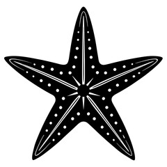 starfish silhouette vector illustrator