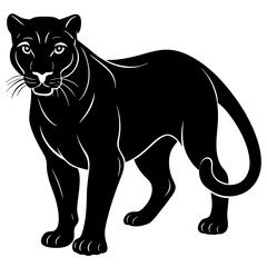 panther silhouette vector illustrator 
