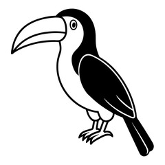 toucan silhouette vector illustrator