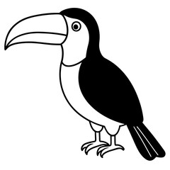 toucan silhouette vector illustrator