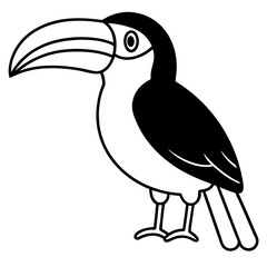toucan silhouette vector illustrator