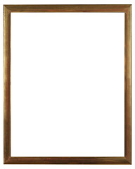 Antique picture frame on a transparent background, in PNG format.