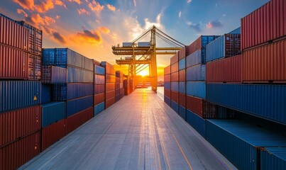 Shipping transport containers folded in asymmetrical pattern